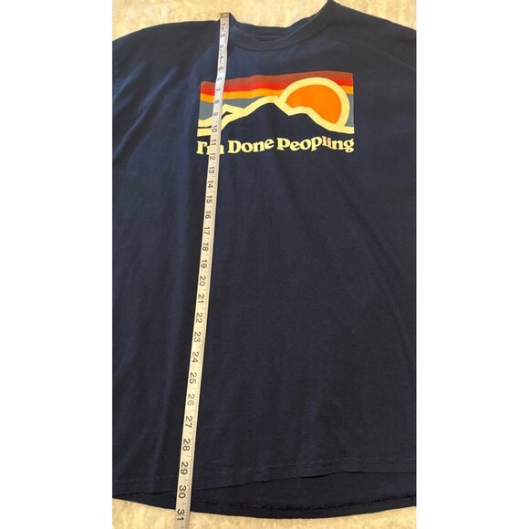 DOM It's About The Art I'm Done Peopling T-Shirt 100% Cotton Adult Size XL - Picture 7 of 13